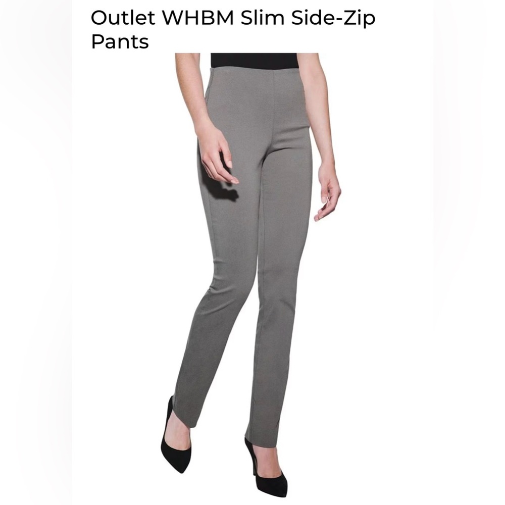 WHBM White House Black Market Slim Side Zip Pant